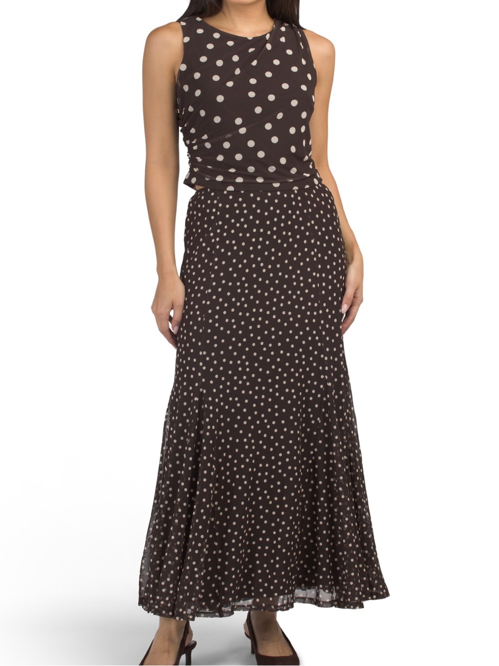 Rachel Zoe 2 Piece Mesh Top and Skirt Set